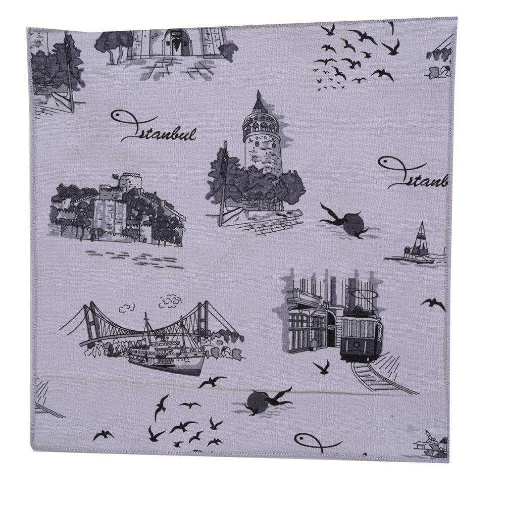 Gray Istanbul Designer Pocket Square