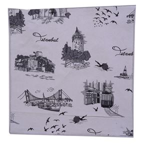 Gray Istanbul Designer Pocket Square