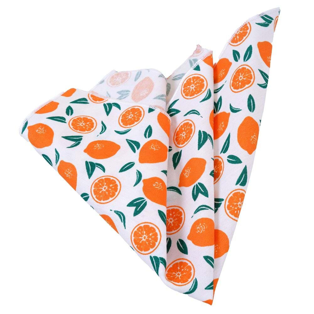 Orange Pocket Square