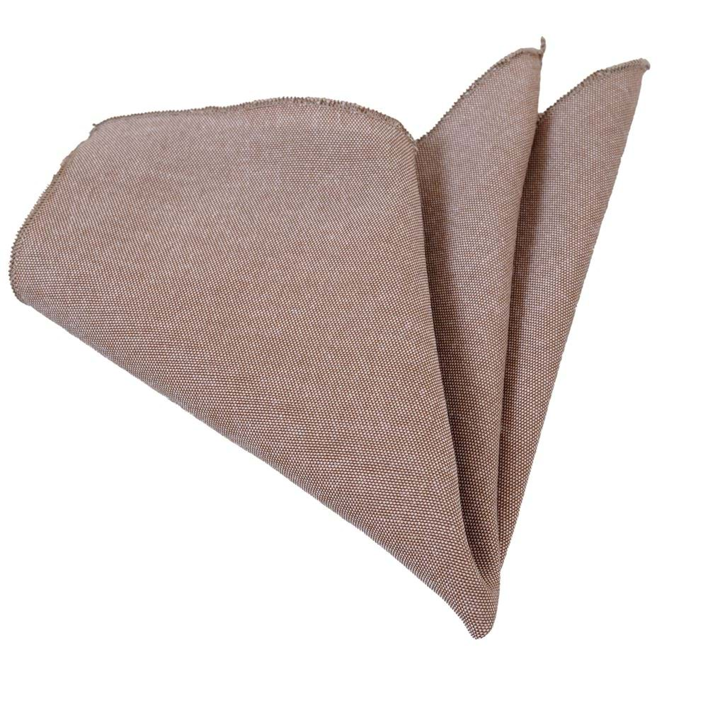 Brownish Linen Pocket Square