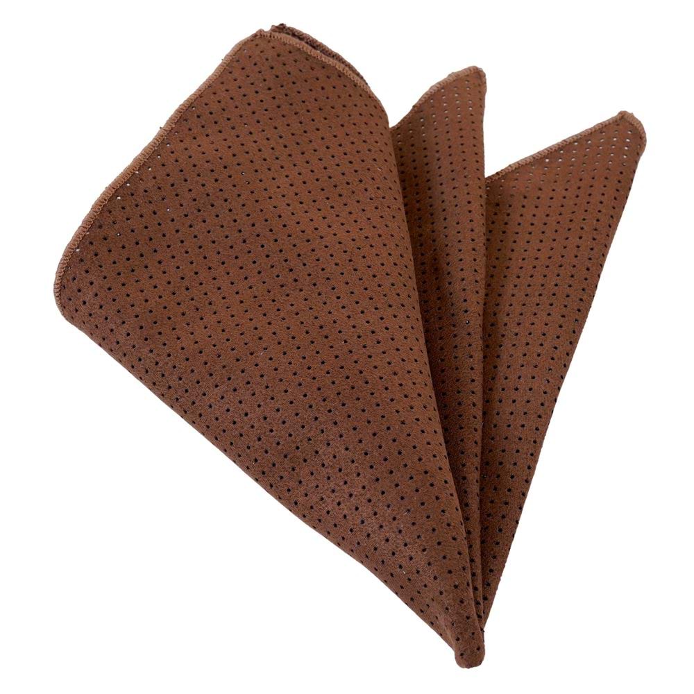 Brown Suet Pocket Square