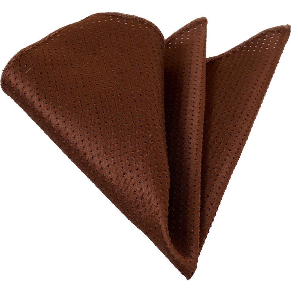 Dark Brown Suet Pocket Square