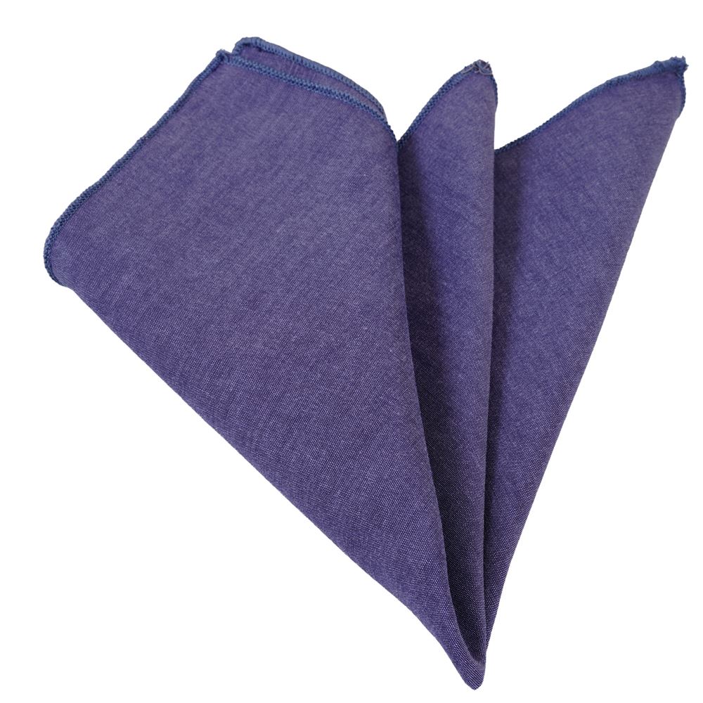 Blue Purple Jeans Pocket Square