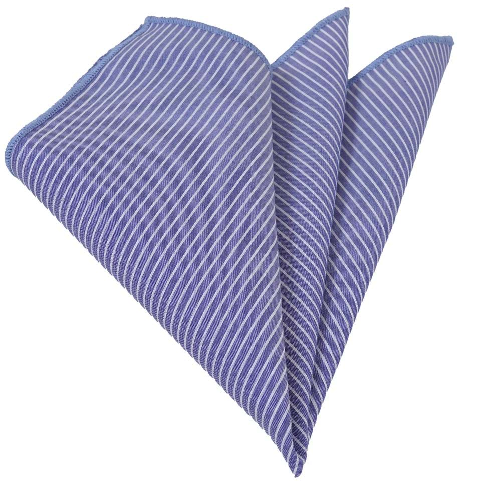 Blue Striped Pocket Square