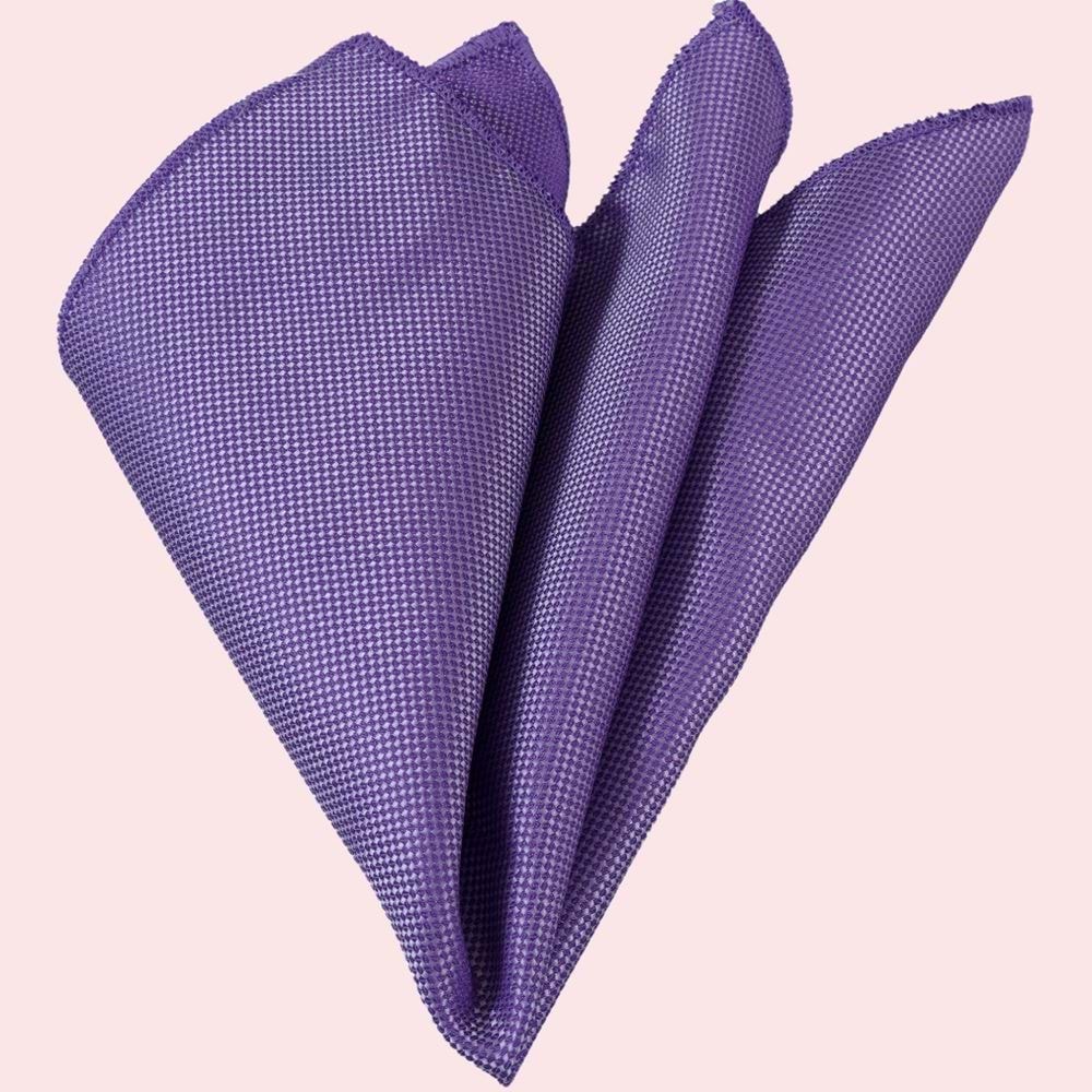 Purple White Elegant Designer Pocket Square