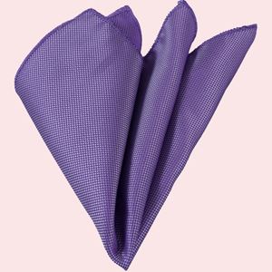 Purple White Elegant Designer Pocket Square