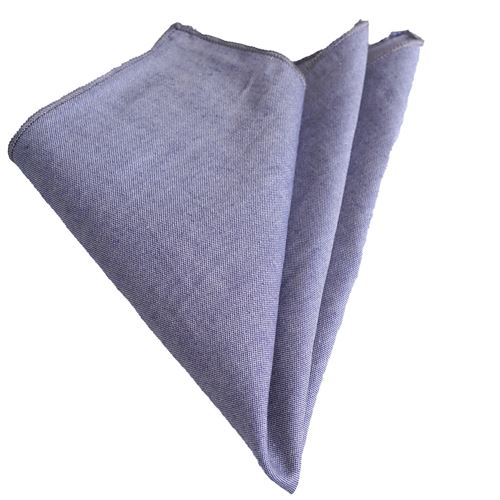 Gray Blue Jeans Pocket Square