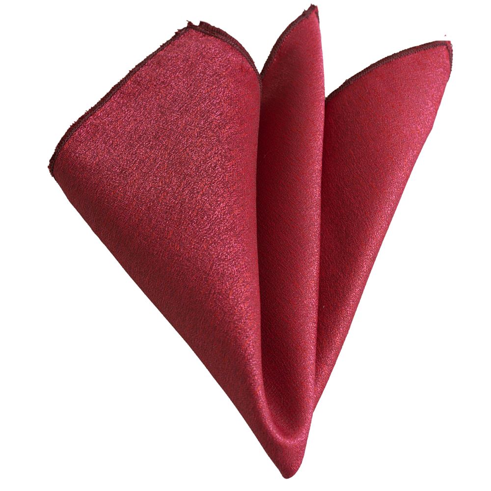 Red Burgundy Desisnger Pocket Square