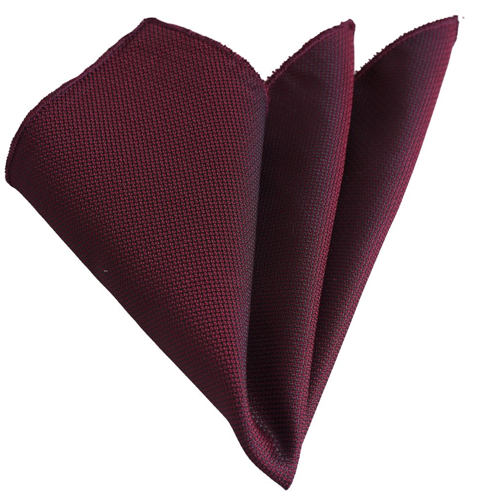Burgundy Desisnger Pocket Square