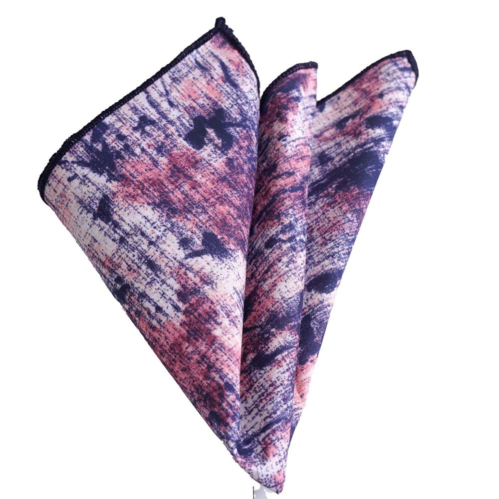 Navy Pinkish designer Pocket Square