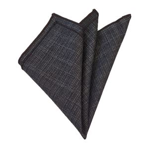 Gray Wool Pocket Square