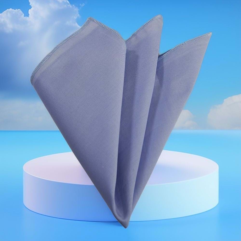 Sky Blue Voile Cotton Pocket Square