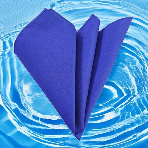 Royal Blue Popline Cotton Pocket Square