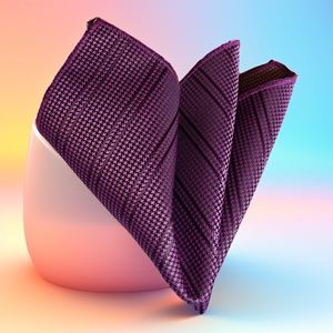 Purple Designer Pocket Square