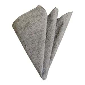 Gray Linen Pocket Square