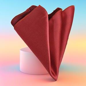 Red Striped Pocket Square
