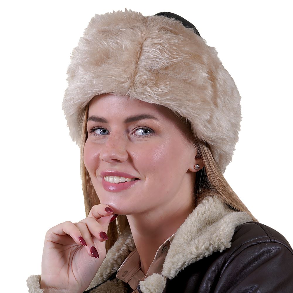 Black Women's Bork Hat for Winter