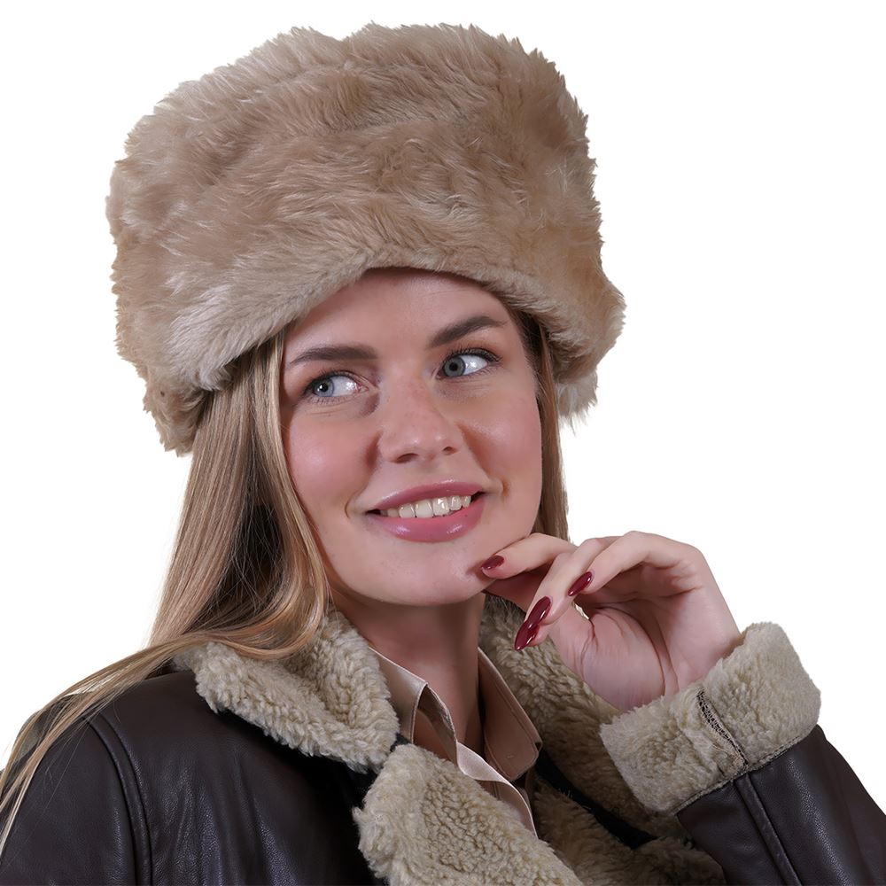 Black Women's Bork Hat for Winter