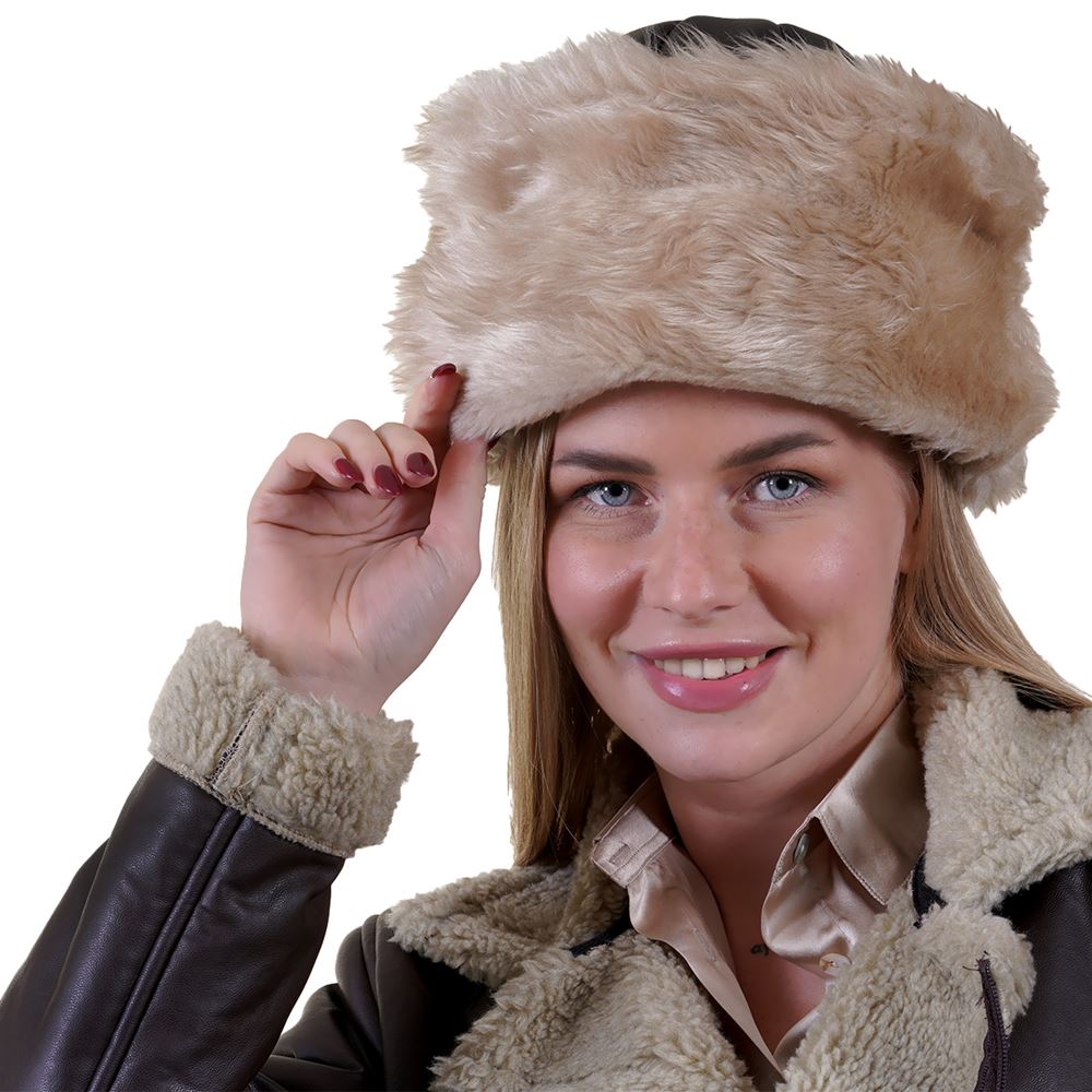 Black Women's Bork Hat for Winter