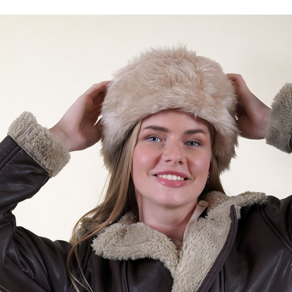 Black Women's Bork Hat for Winter