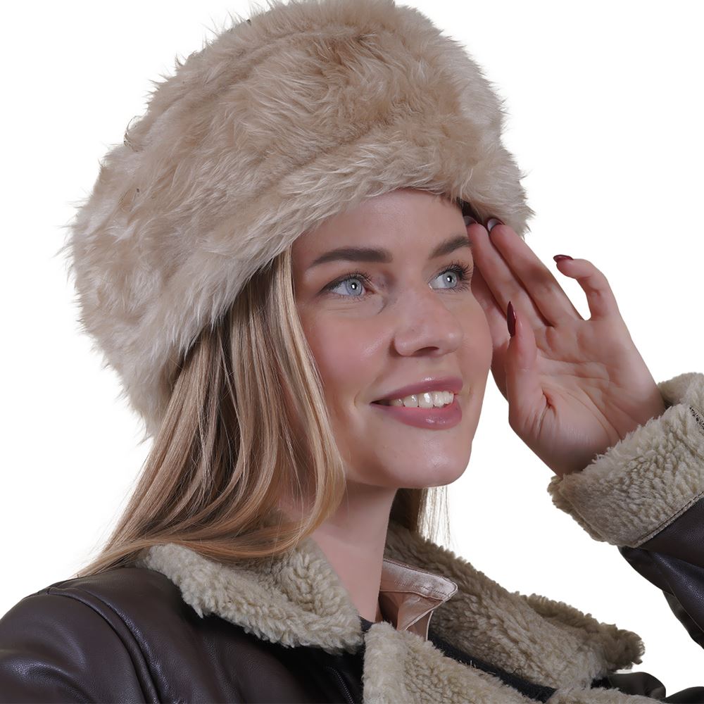 Black Women's Bork Hat for Winter