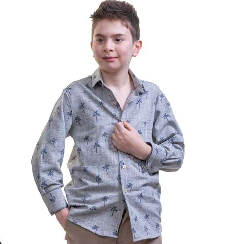 Grey Kids Dress Shirt
