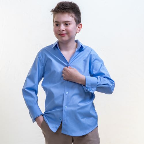 Blue Kids Dress Shirt