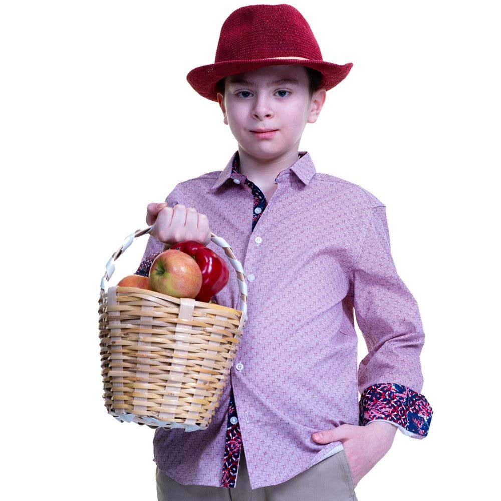 Burgundy Kids Dress Shirt