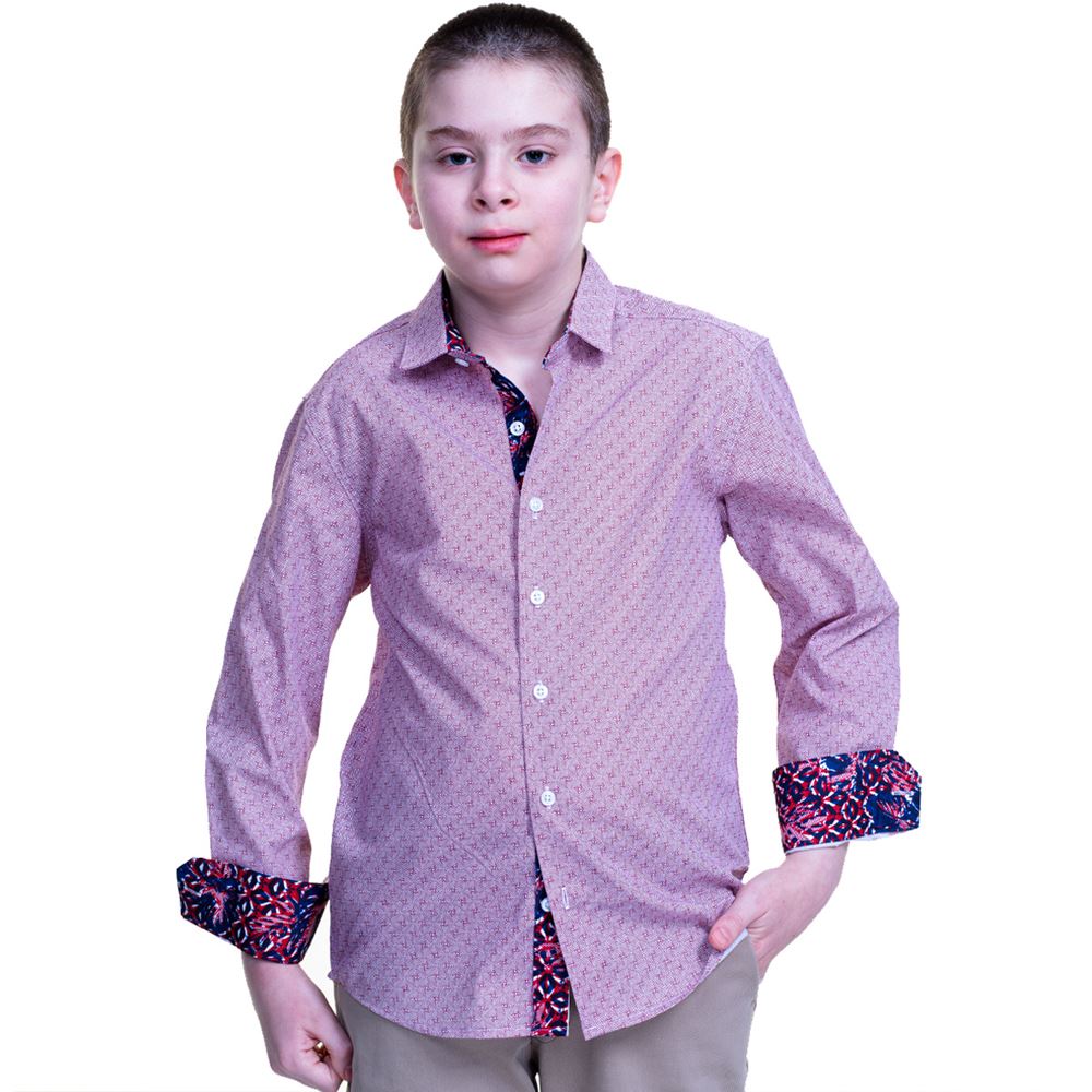 Burgundy Kids Dress Shirt