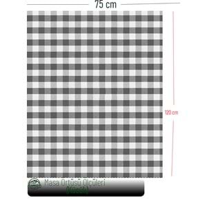 Small Size Blue Gingham Camper Table Cover