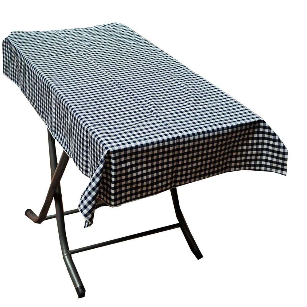 Big Size Navy Gingham Camper Table Cover
