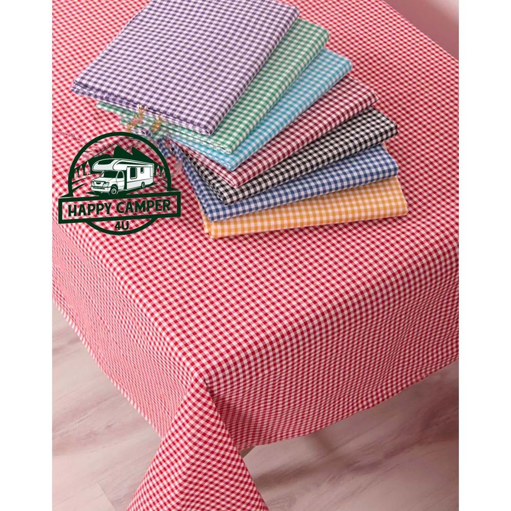 Big Size Navy Gingham Camper Table Cover