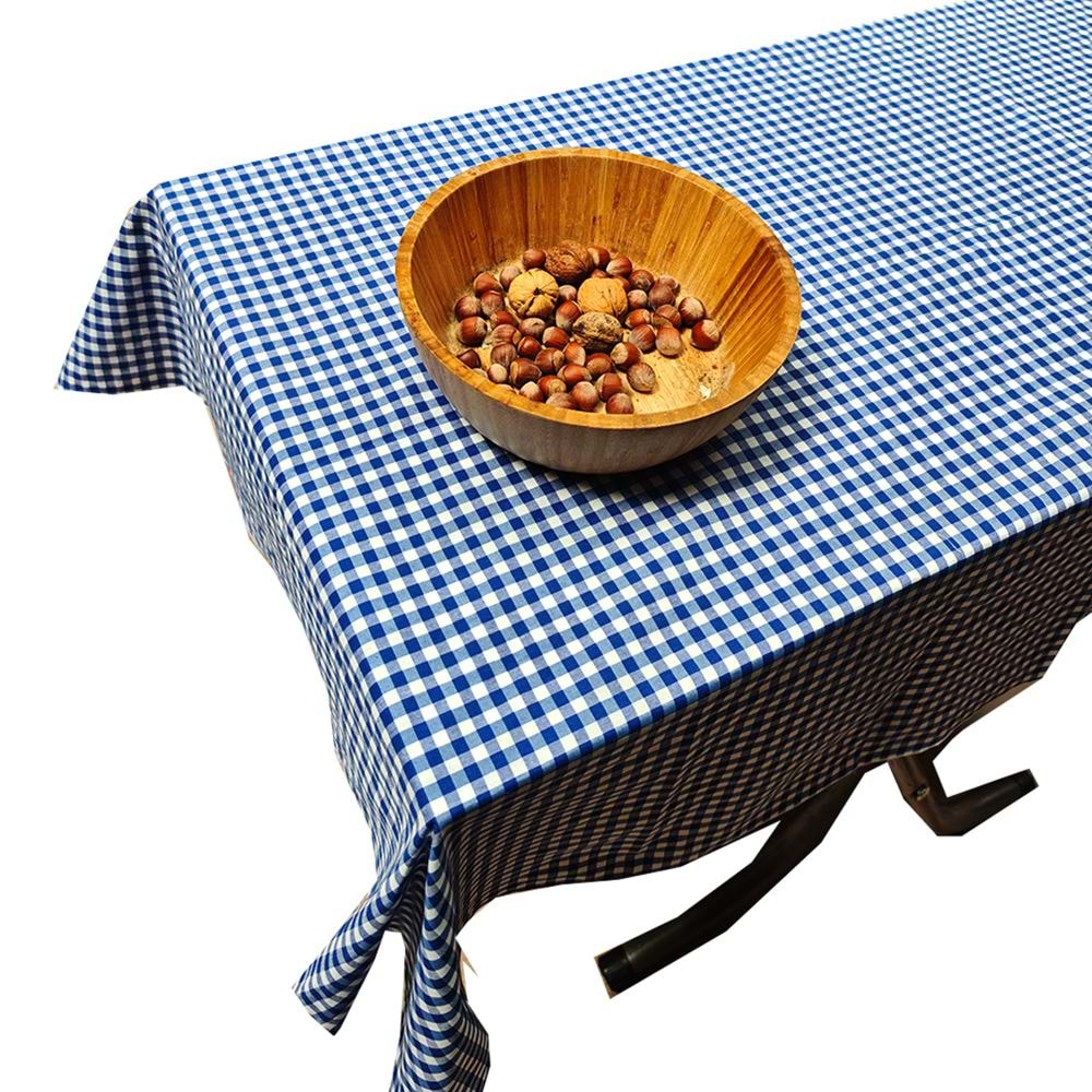 Royal Blue Gingham Camper Table Cover