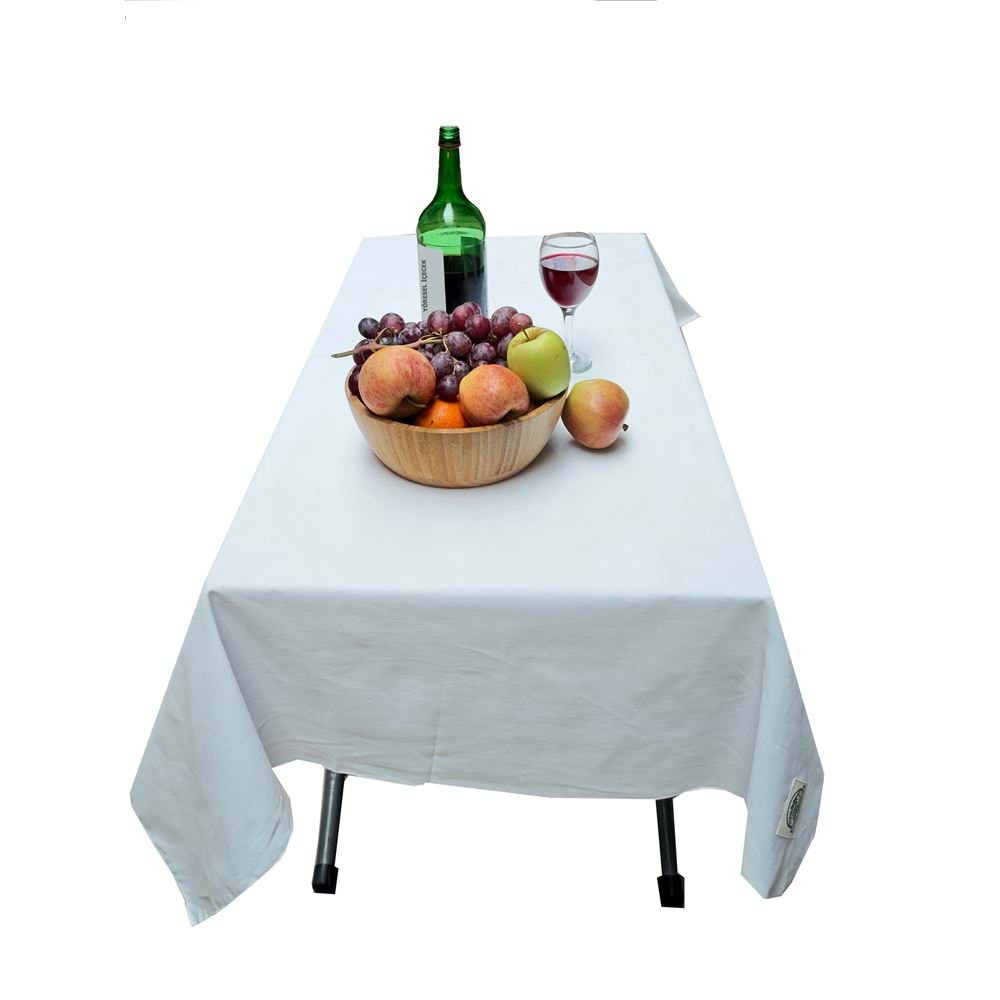 White Solid White Camper Table Cover