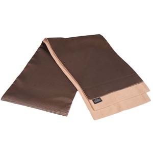 Copper Black Squares Mens Scarf with PU Leather Gift Box