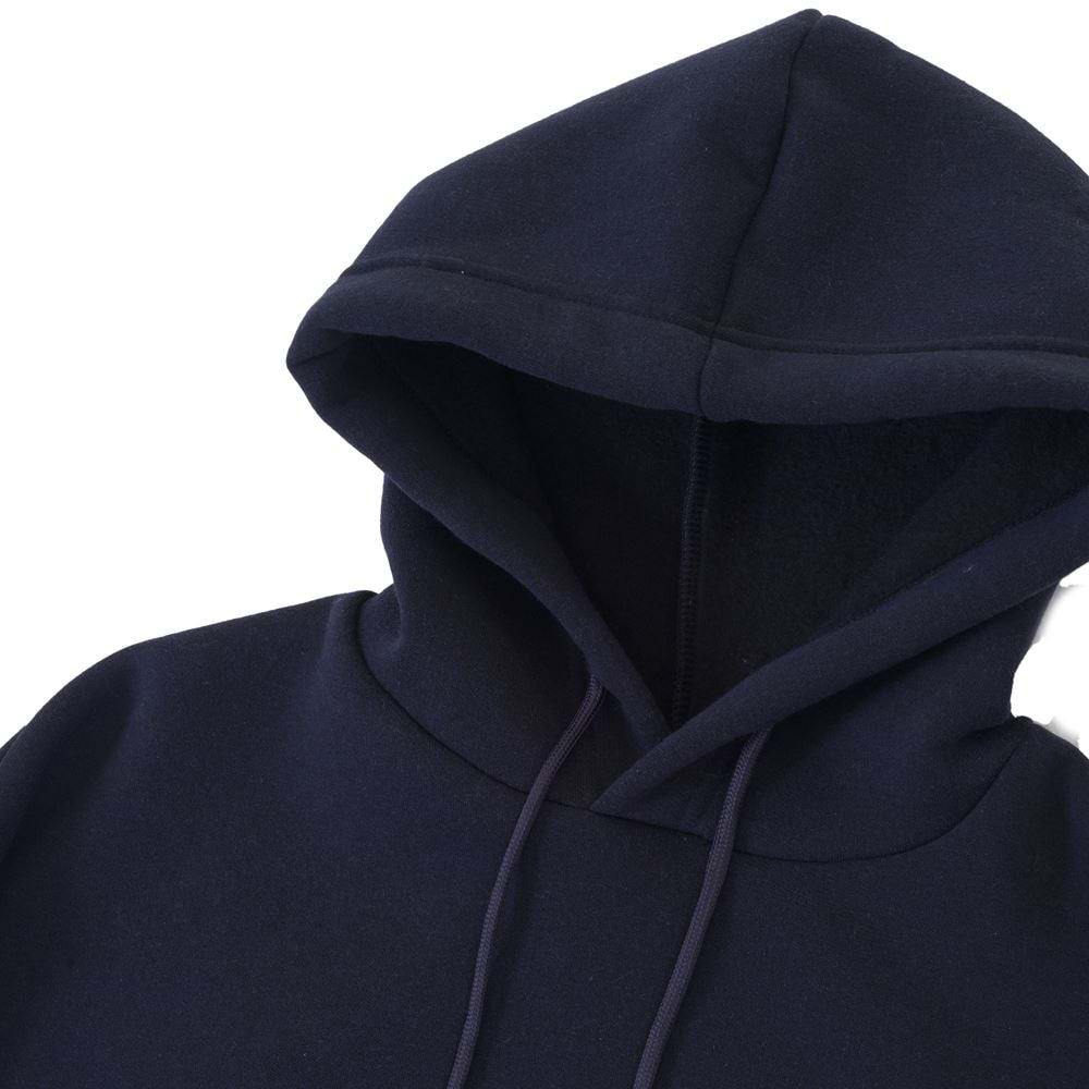Navy Blue Basic Men's Hoodie Sweatshirt