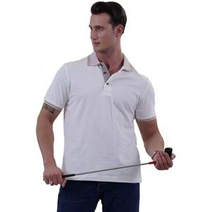 White 100% Cotton Men's Polo Shirt