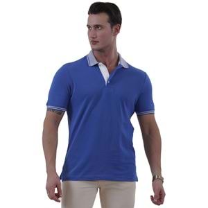 Royal Blue Cotton Men's Polo Shirt