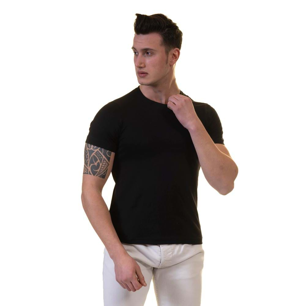 Black Tee O Neck Basic T-Shirt