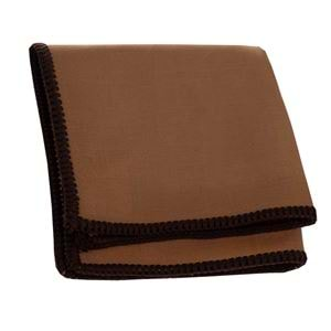 Brownish Linen with Handcrafted Knit Signature Border Pocket Square