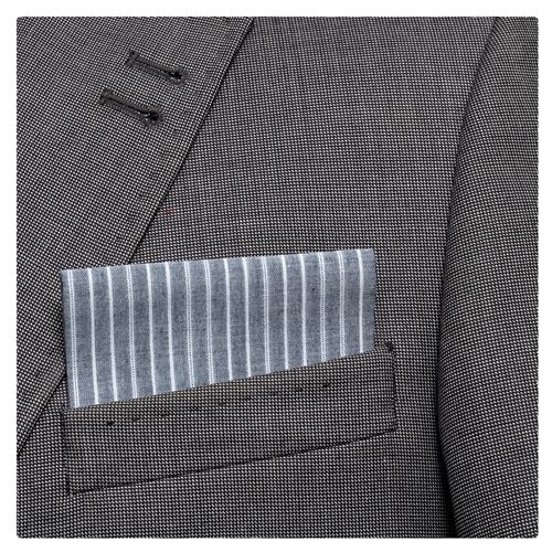 Gray Linen Pre Folded Hanky