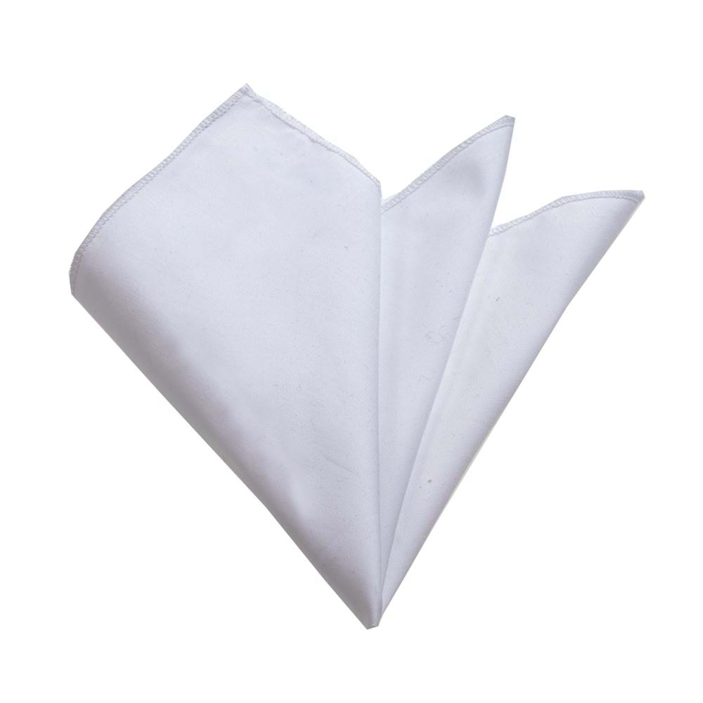 White Pocket Square