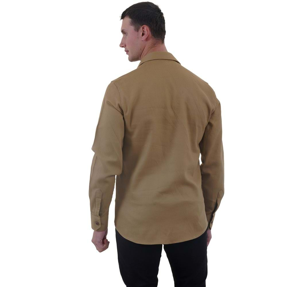 Mustard Soft Collar Men's Shirt