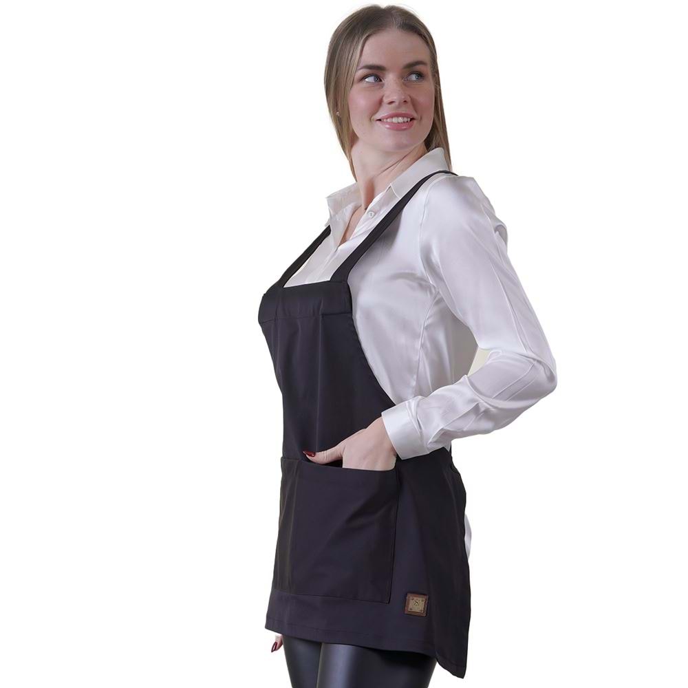 Navy Basic Double Pocket Apron for Chef