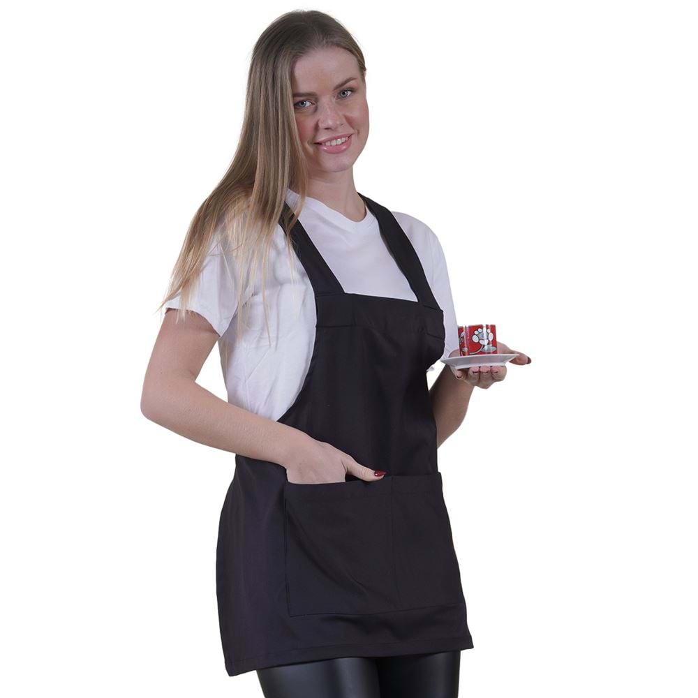 Navy Basic Double Pocket Apron for Chef