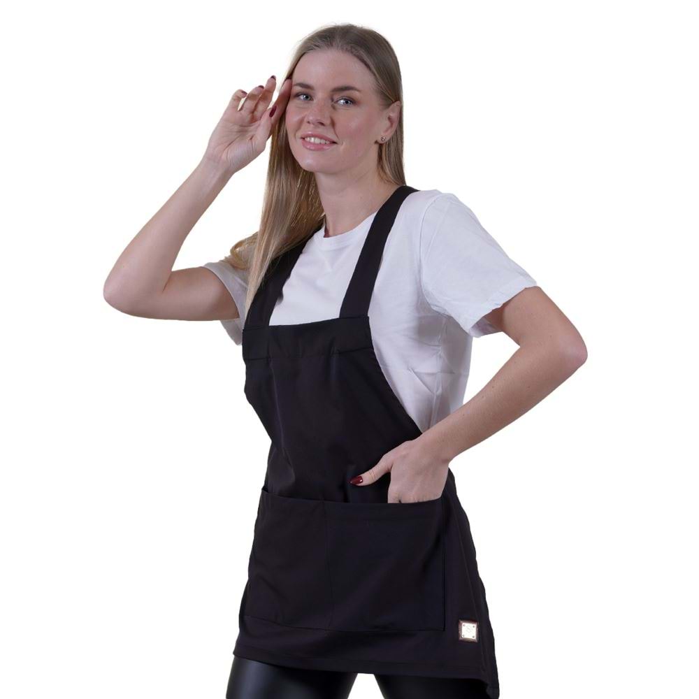 Navy Basic Double Pocket Apron for Chef