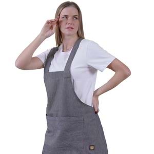 Gray Mellange Basic Double Pocket Apron for Chef