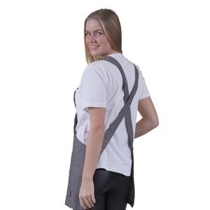 Gray Mellange Basic Double Pocket Apron for Chef