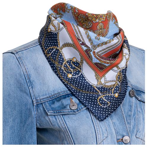 Blue Sailor Woman Foulard