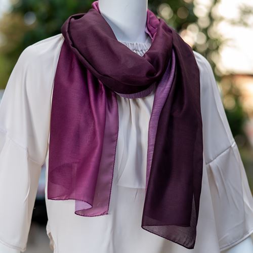 Magenta Gradient Woman Digital Printed Scarf
